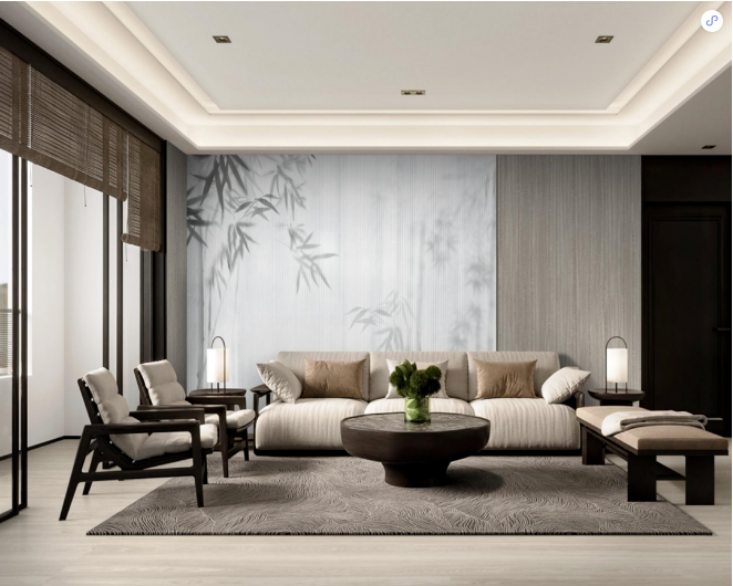南宫28质感砖会客厅装修效果图