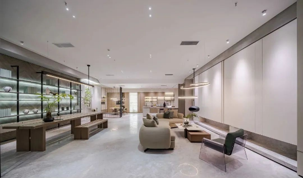 南宫28陶瓷大板会客厅效果图